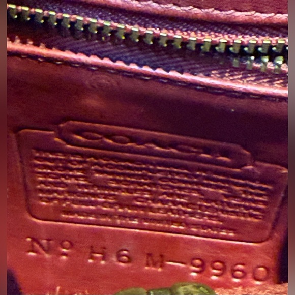 Coach Vintage Daypack Red Leather Gold Hardware 1996 9960 - Picture 6 of 7